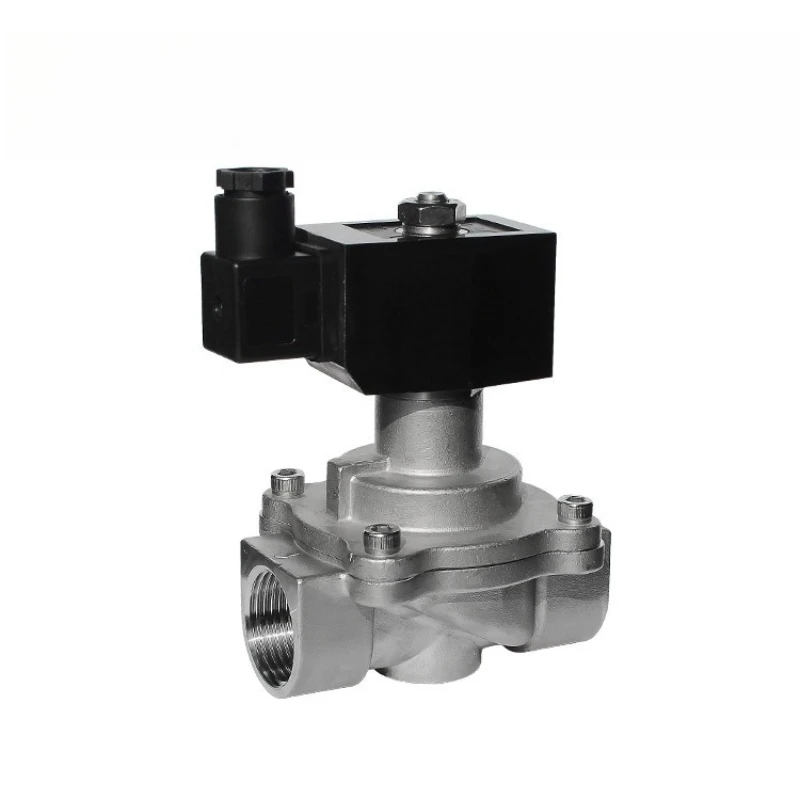 

Normally closed solenoid valve piston steam stainless steel normally open high temperature applicable