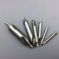 Tiy 7Pcs 1/1.5/2/2.5/3/4/5 Center Drill Bits Set,60-Degree Angle Center Drill Bits Kit Countersink Tools for Lathe Metalworking