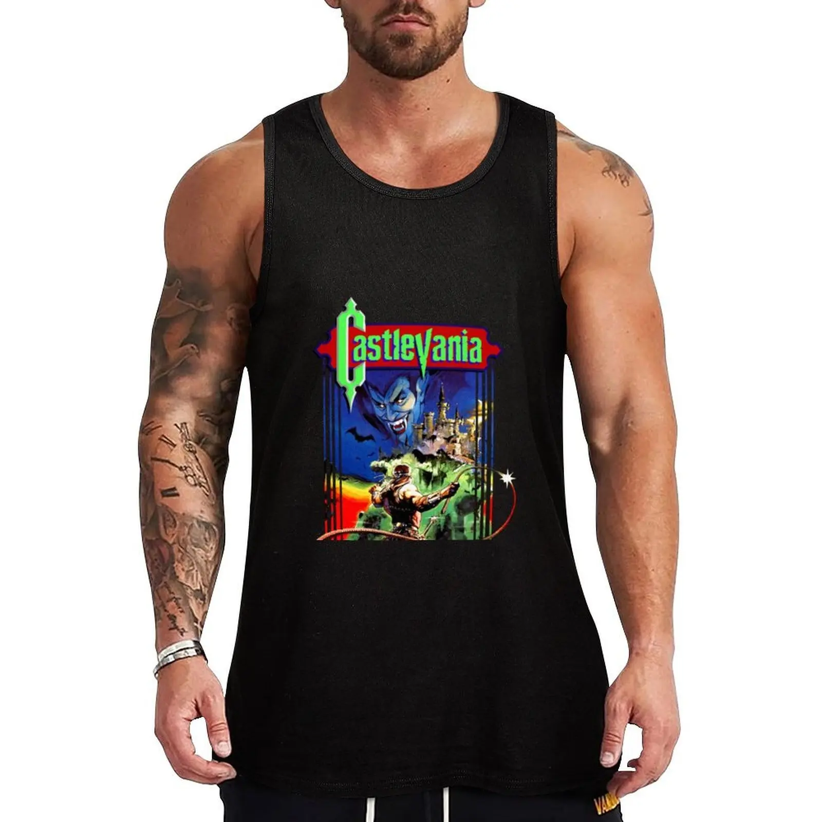

castlevania Tank Top Vest gym clothes man fitness running shirt underwear