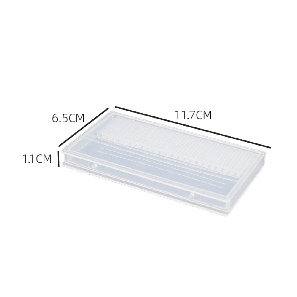 Pudełko do przechowywania głowic szlifierskich 4 szt., wytrzymały pojemnik na wiertła do paznokci, wielokrotnego użytku, ekologiczny, do przechowywania polerek do manicure dla profesjonalistów.