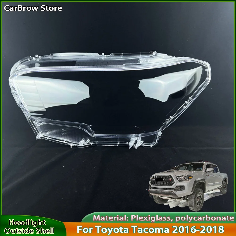 

Для Toyota Tacoma 2016 2017 2018, крышка фары, прозрачная линза фары, плексиглас, замена оригинального абажура