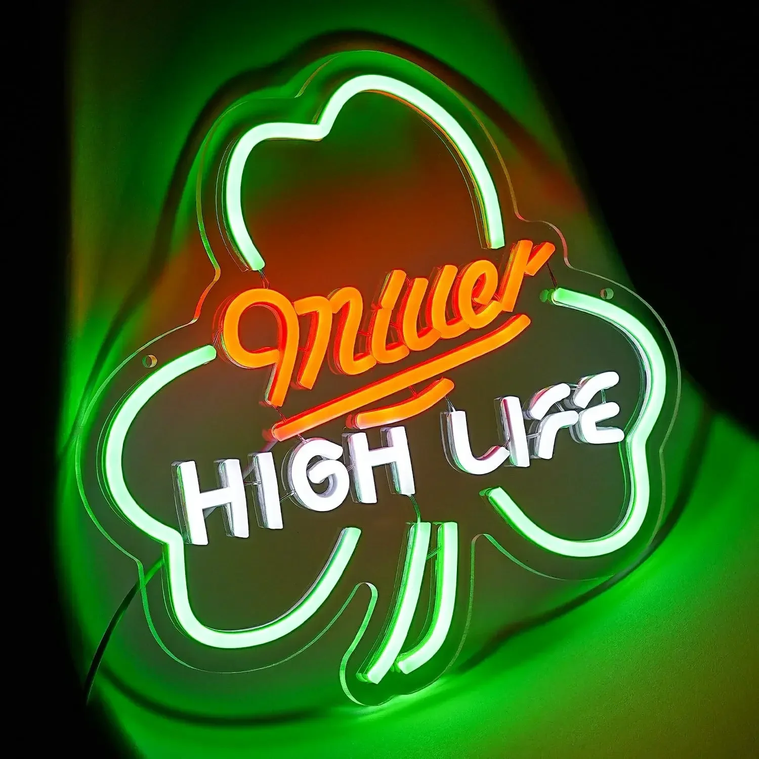 Miller High Life Led Neon Sign USBPowered Dimmable Neon Light For Wall Bedroom Party Man Cave Decor Birthday Handmade Art Gift﻿