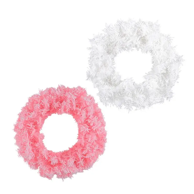 

Christmas Wreath Outdoor Wreath Ornament Pink Christmas Wreath Decor 16 Inch Christmas Wreaths For Front Door Christmas Door