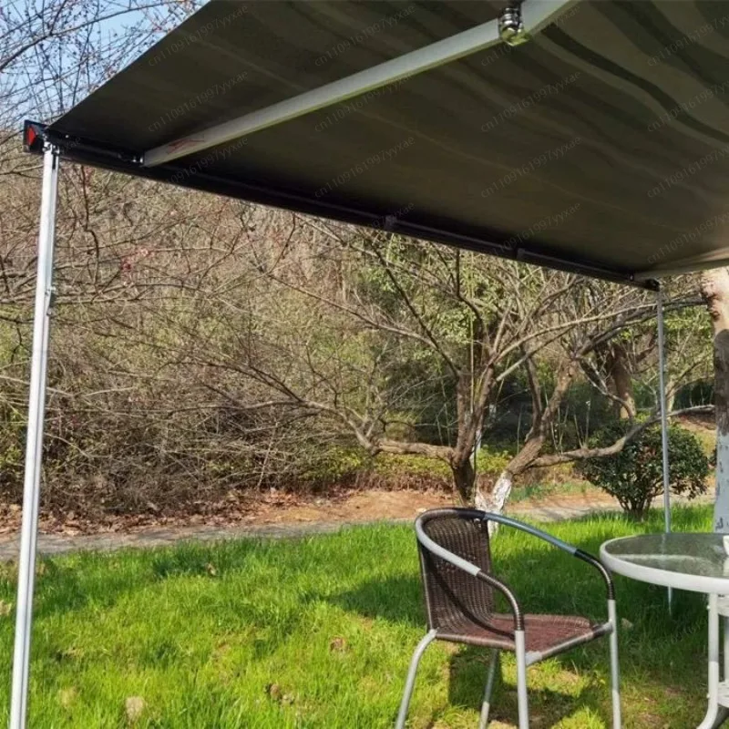 Wind‑Resistant Manual Crank RV Side Awning Retractable Van Side Shelter for Maxus V80 V90
