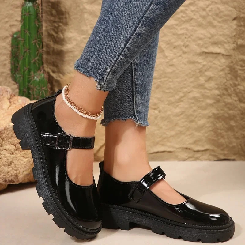 New Lolita Shoes Japanese Mary Jane Shoe Women Vintage Girls Students JK Uniform Platform Shoes Cosplay High Heels Plus Size 42