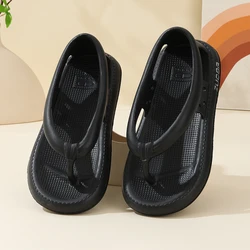 Flip-flops with heel for men and women in summer, non-slip, durable and wear-resistant, flip-flops with heel, thickened slippers