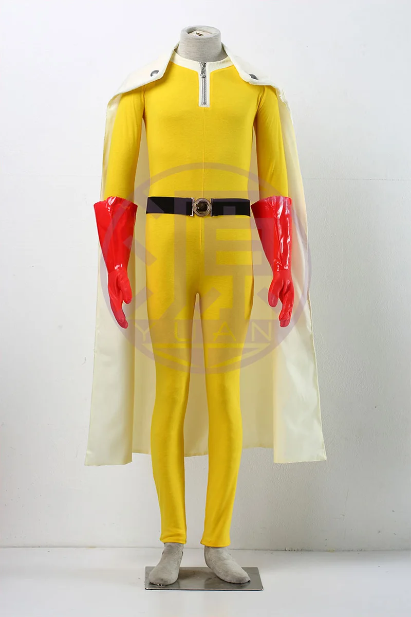 

Аниме ONE PUNCH-MAN Сайтама костюмы для косплея для мужчин и женщин желтый комбинезон плащ перчатки пояс униформа Хэллоуин карнавальный костюм для вечеринки