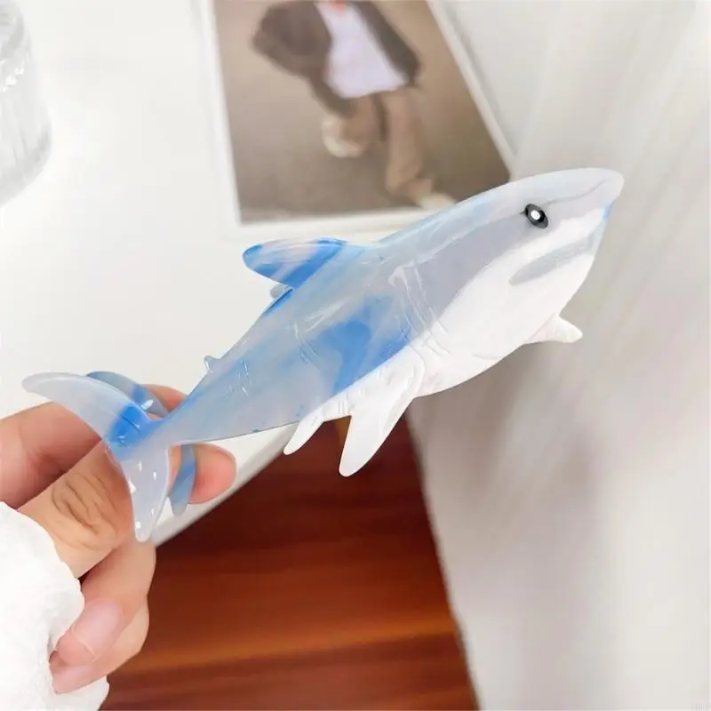 

Зажигание когтя из акулы элегантное Barrettes Hair Claw Clip Нежном орнаментов