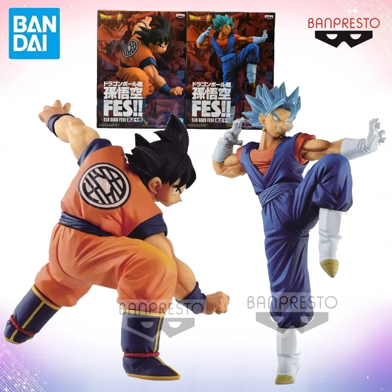 

Banpresto Dragon Ball Z Фигурки SSGSS Vegetto Goku Аниме Коллекционная модель Куклы Игрушки WY Bandai Коллекция WB Toy