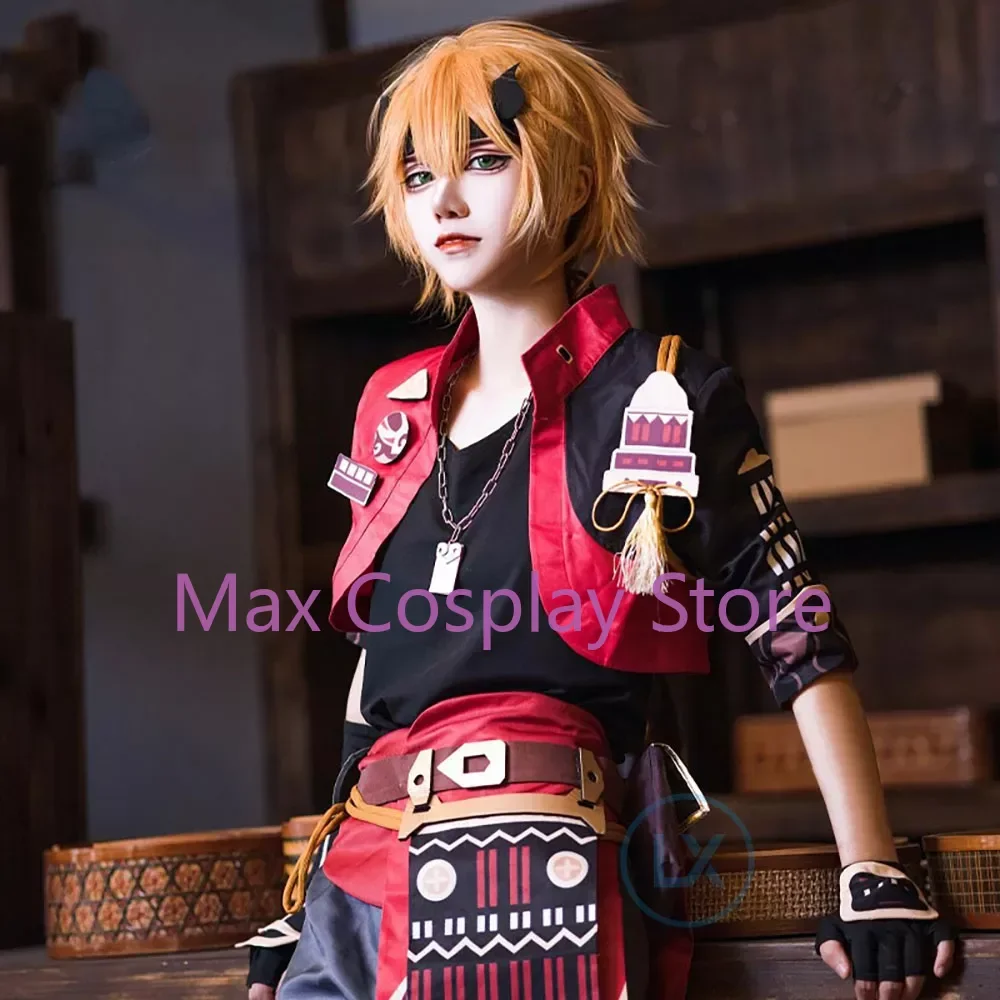 Max Game Genshin Impact Tohma Cosplay Costume Tohma Cosplay Genshin Impact Costume for Man Halloween Cosplay Full Set Gifts