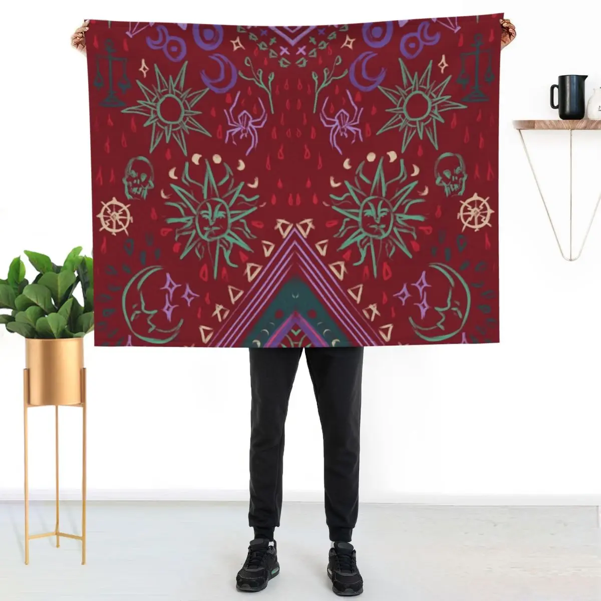

Mollymauk's Coat, Front Panels Throw Blanket Anti Shedding Soft Fuzzy Blanket for Home