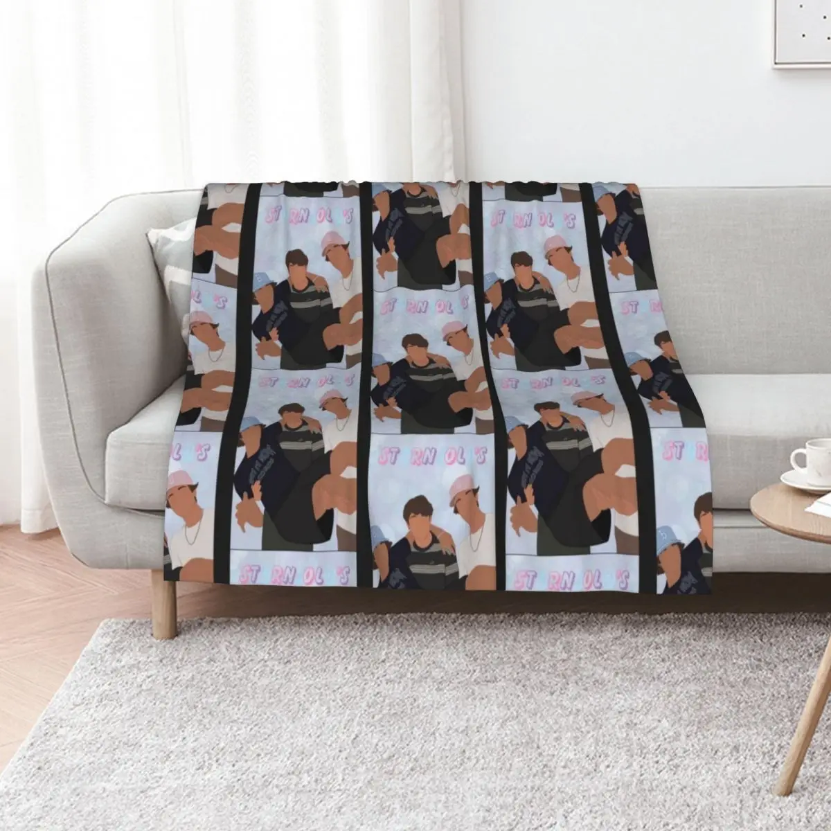 

chris sturniolo Throw Blanket Fashion Sofas Hair Picnic Vintage Blankets