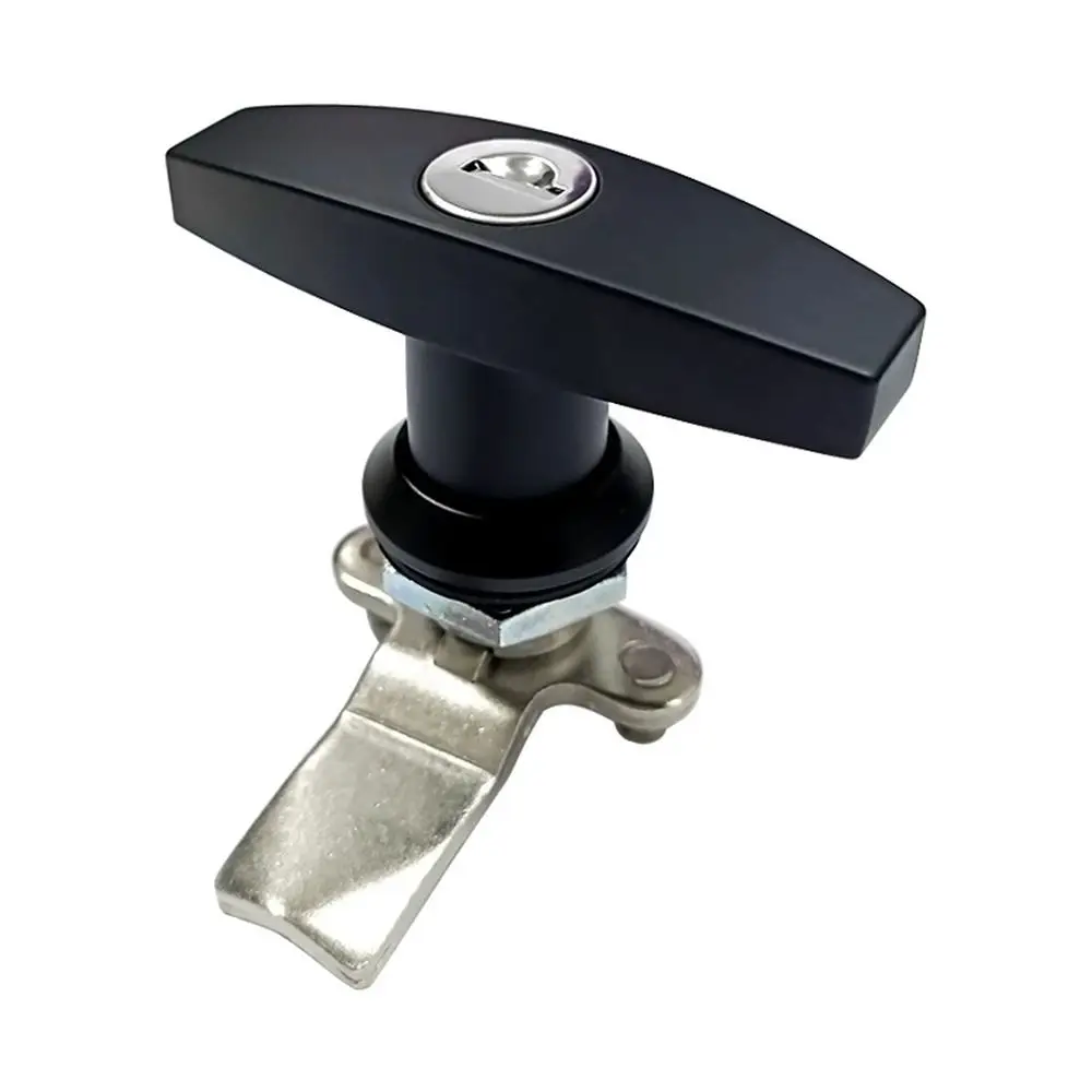 New Zinc Alloy Handle Lock Fixing Mechanical T Shape Lock Rust Proof Hardware Cabinet Door Lock Cabinet Door