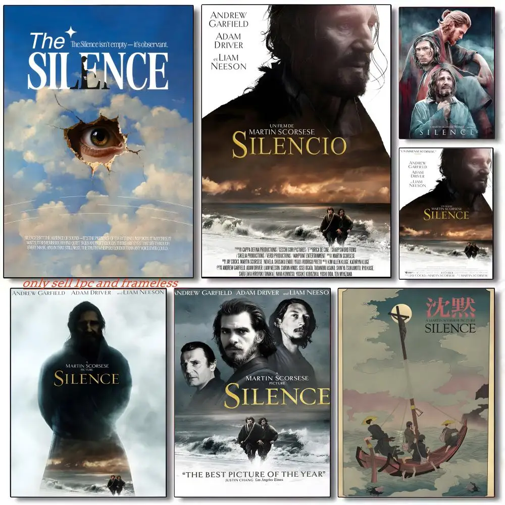 Affiches murales d'art sur toile « Epic Period Movie S-Silence », idéales pour les clubs, les salons et les chambres à coucher