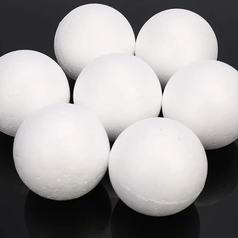 10pcs 70MM Polystyrene Styro foam Foam Ball White Craft Balls For DIY Christmas Party Decoration Supplies Gifts