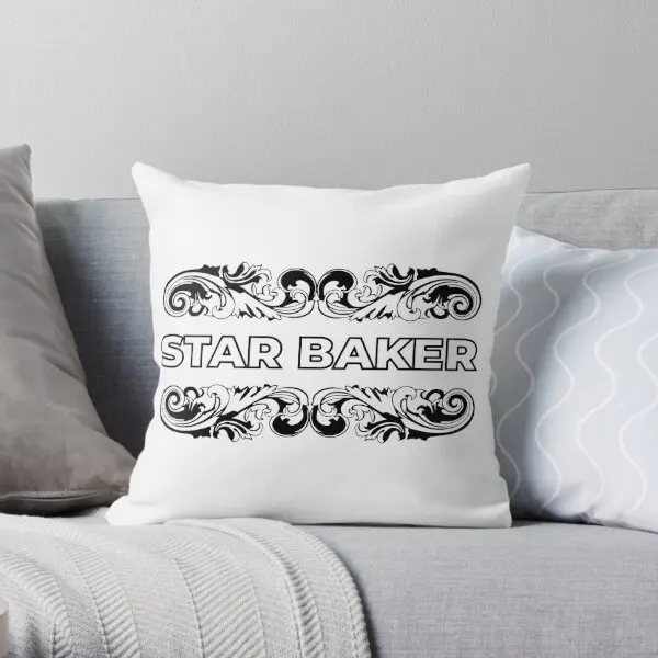 

Great British Baking Show Printing Throw Pillow Cover Fashion Case Soft Square Decor Wedding Car Pillows not include One Side