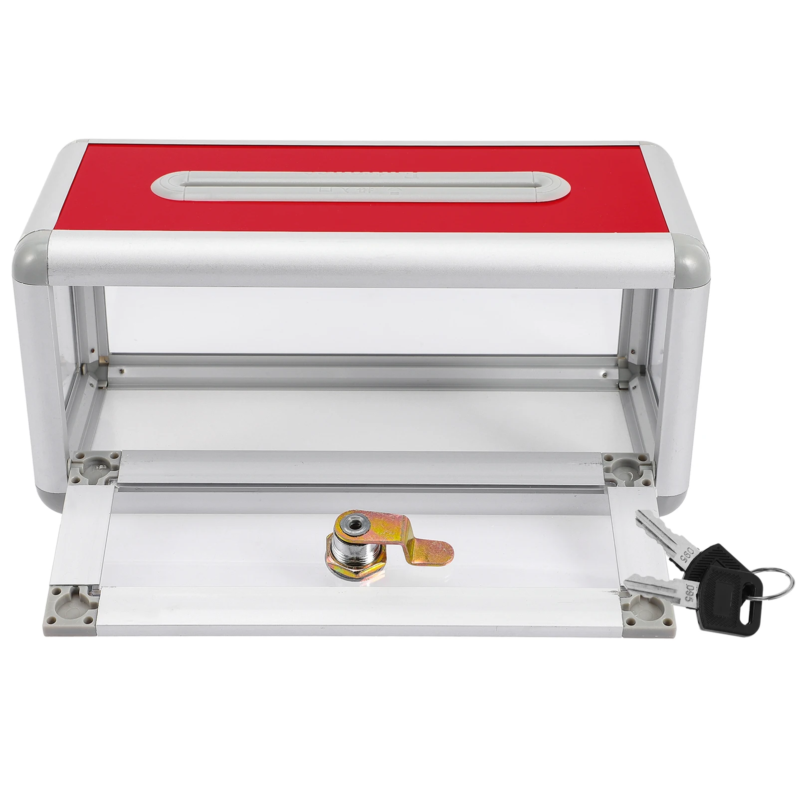 

Premium Business Card Holder Desktop Storage Box Lockable Ballot Case For Office School Front Desk Multi-Function Card Box With
