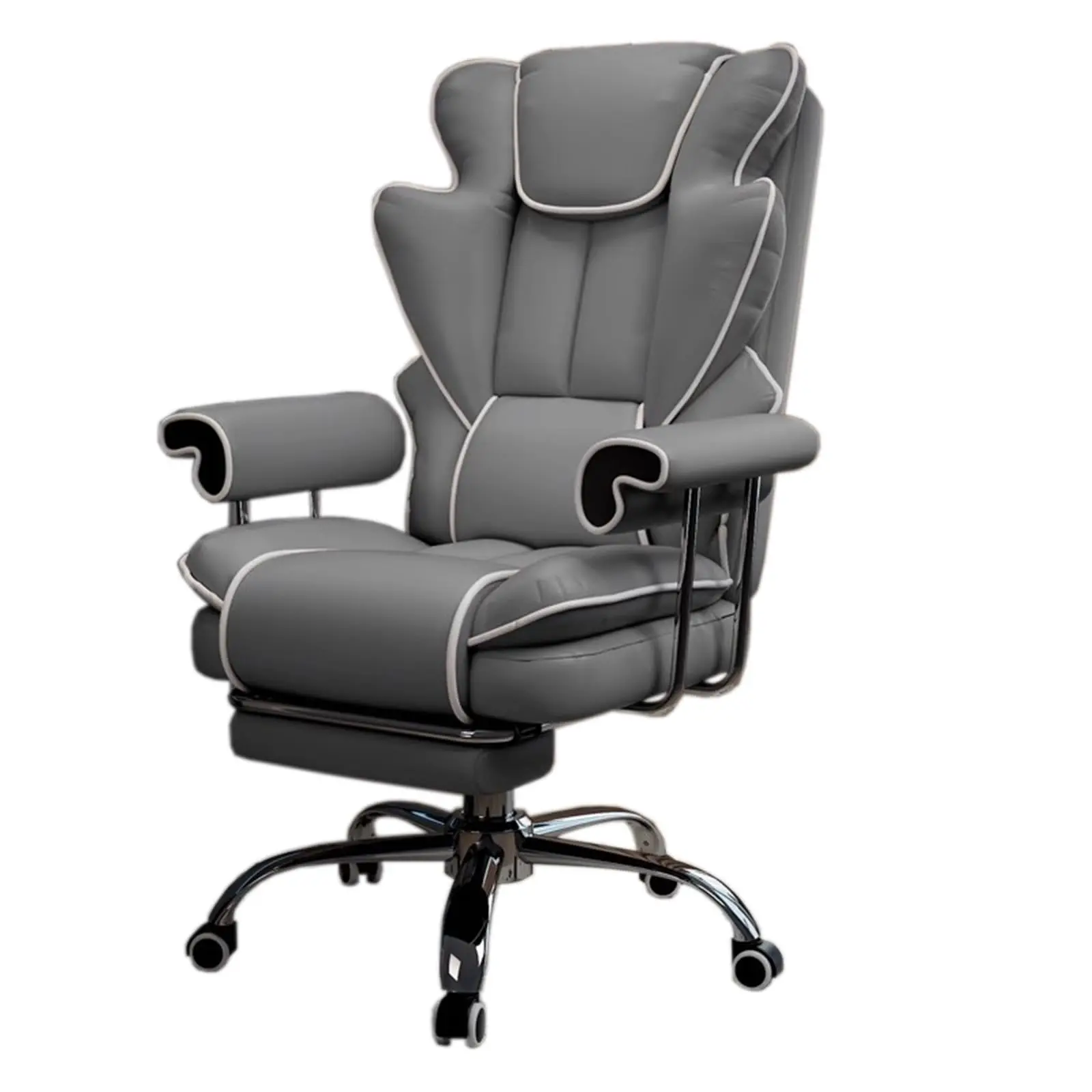 

Executive Office Chair Ergonomic Computer DeskChair Comfortable Layered Body Pillows for Cushioning Quality Foam Bonded Leather