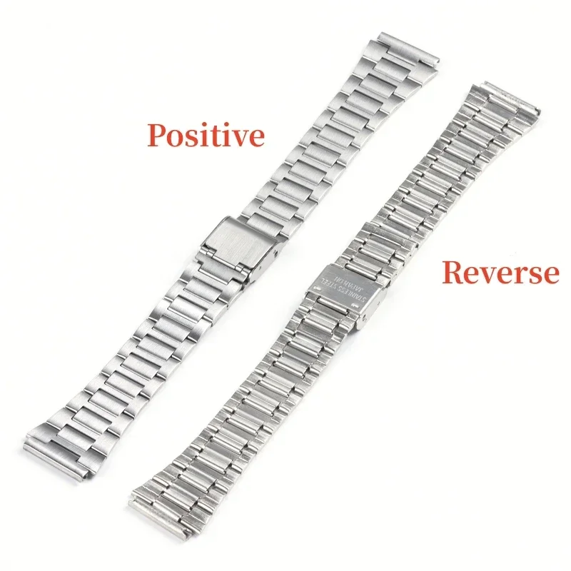 Watch Band for Casio F-91W 18mm Stainless Steel Strap for F105 F108 A158W A168 AE1200 AE1300 Replacement Watchstrap Metal Band