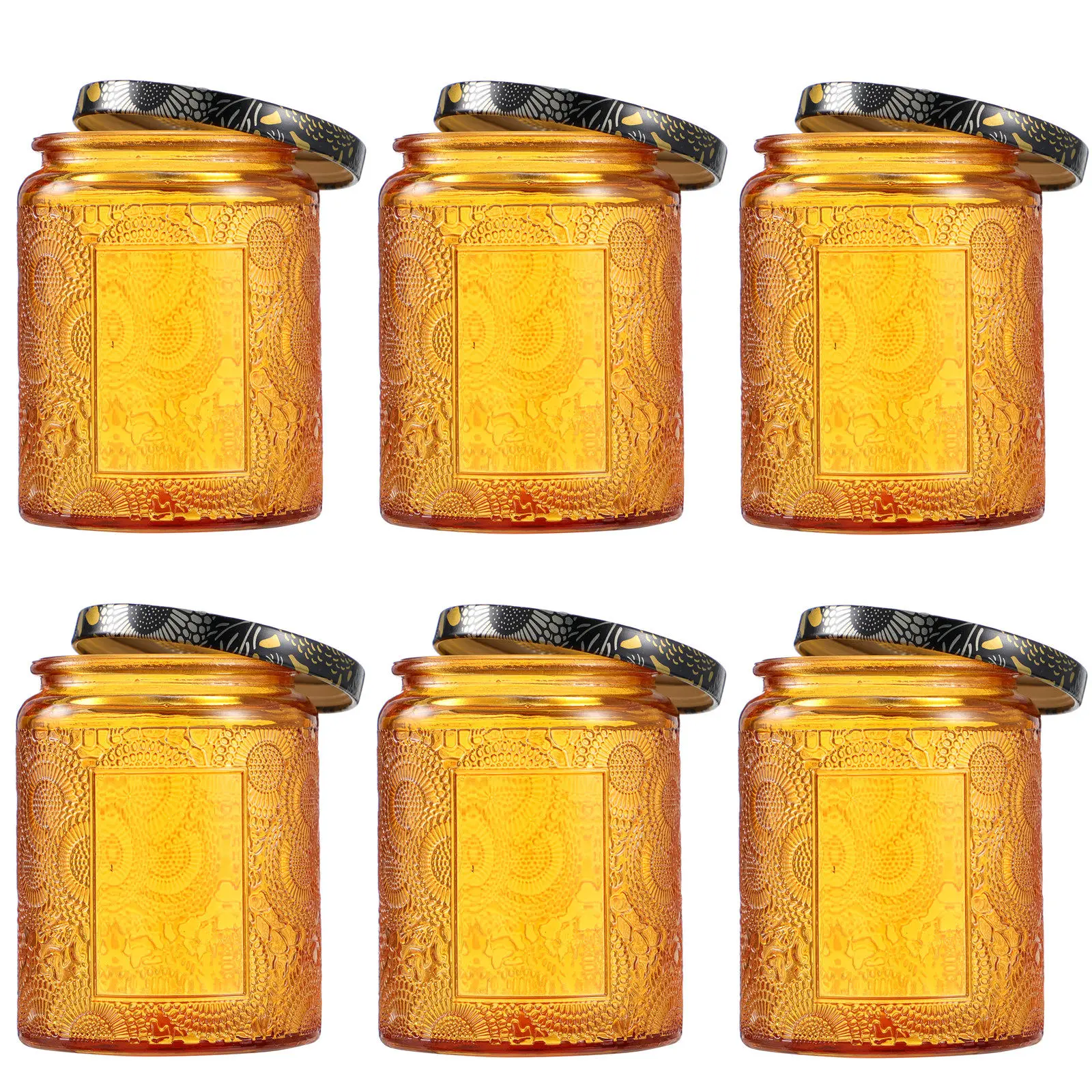 6Pcs Premium Glass Containers DIY Kits Safe for Health Multiple Uses Craft Projects Storage Solutions Gift Set