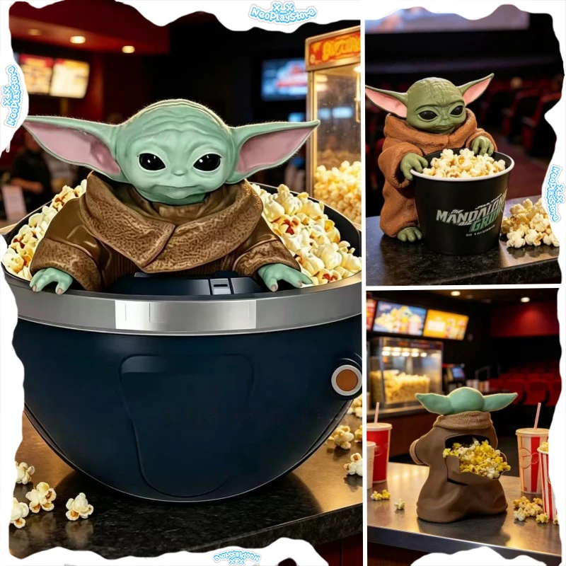 超新作スターウォーズマンダロリアンボバストームトルーパーヨーダ型ポップコーンバケットアニメ周辺装飾品おもちゃギフト