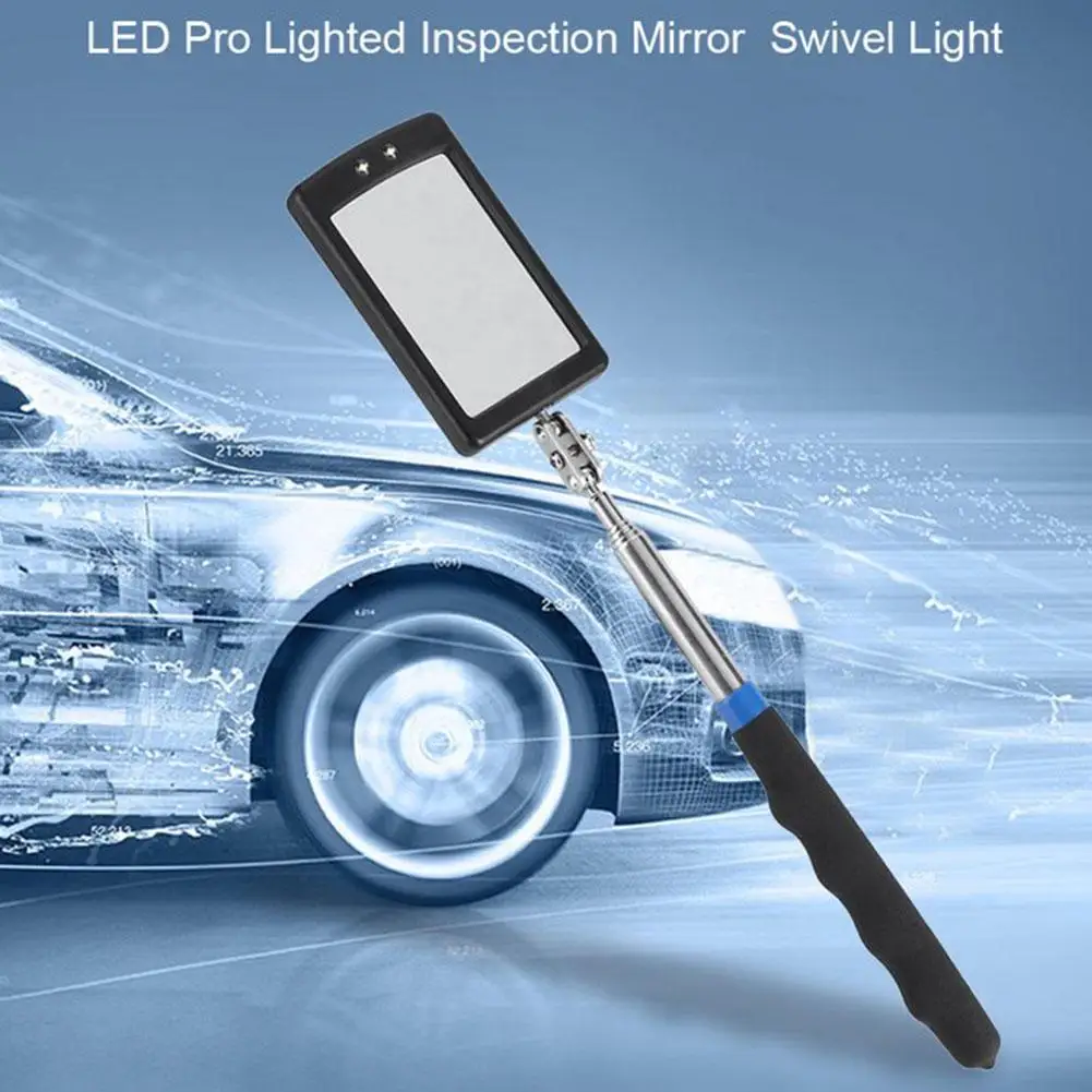 

Retractable Under-Car Inspection Mirror Engine Chassis Mirror Auto Car Detection LED Inspection Light 360° Repair Tool Y8C5
