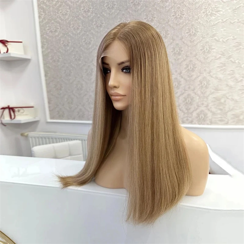 

Highlight Lace Front Human Hair Wig Ombre Ash Blonde 100% Human Hair HD Transparent Lace Brazilian Remy Ash Root 13x4 Lace Wigs