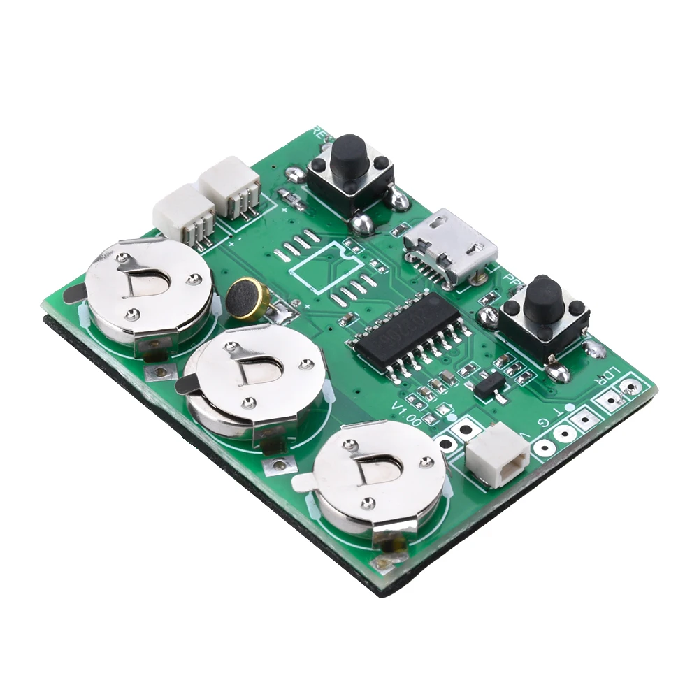 30S / 100S Seconds Recording USB Audio Storage Playback Board Music Module Voice Module Greeting Card Movement DIY