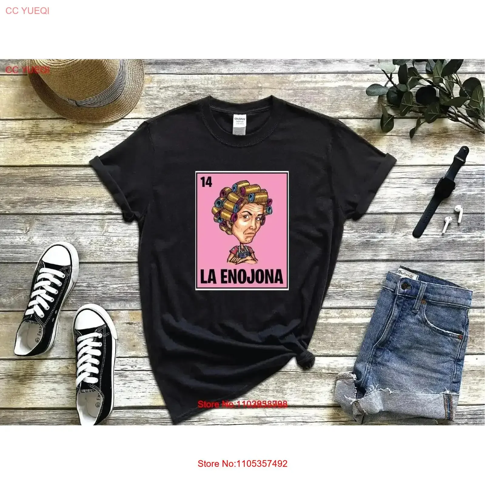 Camiseta Vintage La Enojona Dona Florinda Chilindrina Chavodel8 Engraçada Mexicana Loteria Lavada Ligeiramente Confortável Respirável