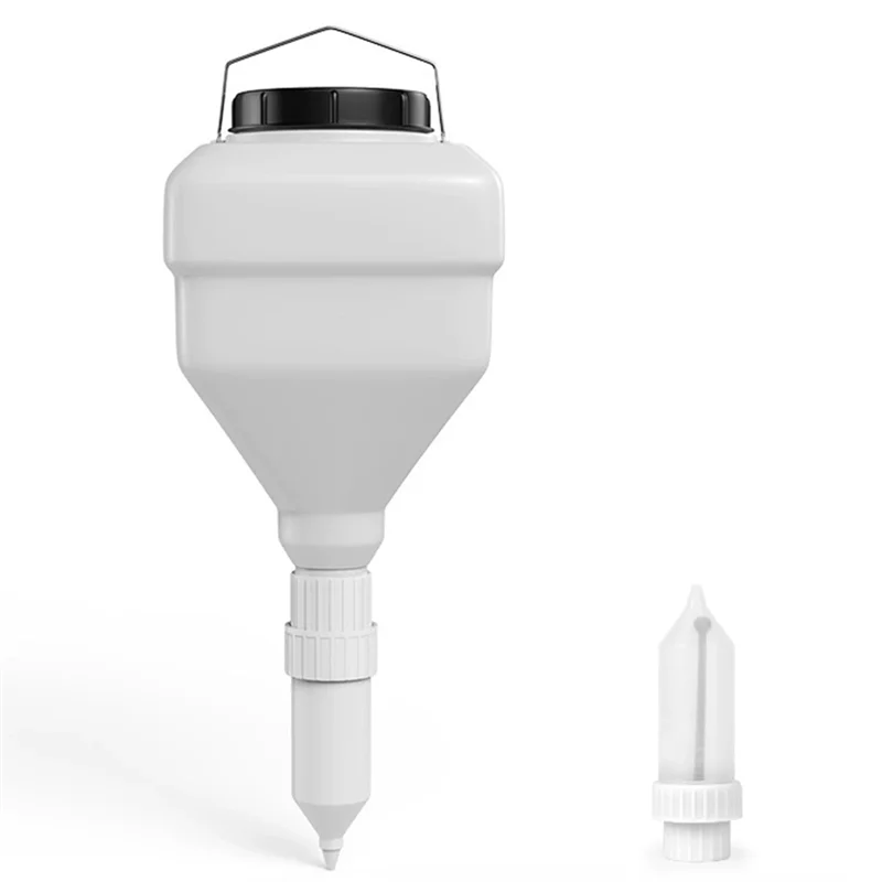 Botellas para apretar condimentos colgantes, botella cuadrada de 3,5 L y boquillas dispensadoras, salsa de gran diámetro