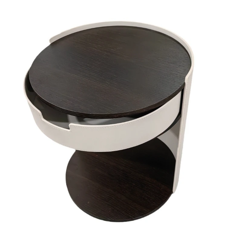 Nordic reality wood pulley movable multi-function light luxury living room small coffee table side table