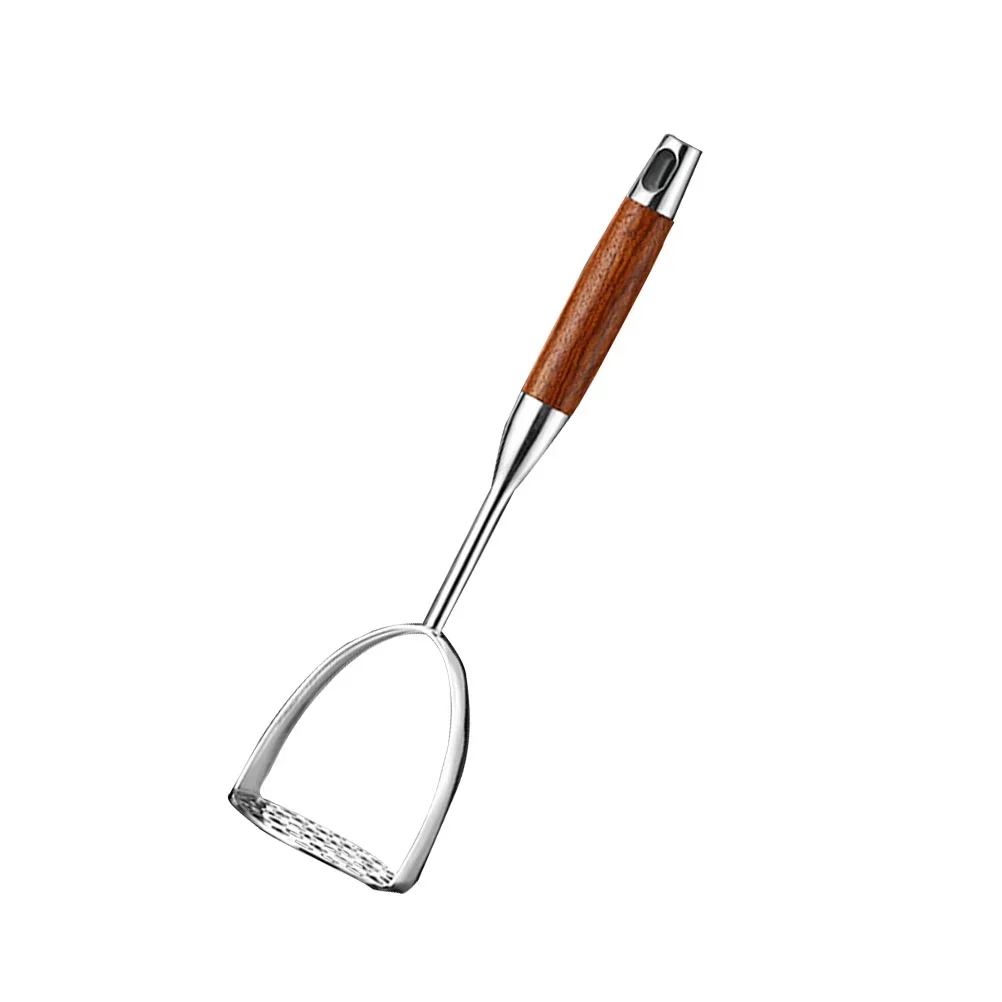 Potato Masher Mashed Potatoes Tool Avocado Metal Wood Stainless Steel Household Presser Kitchen Gadget Baby Vegetable