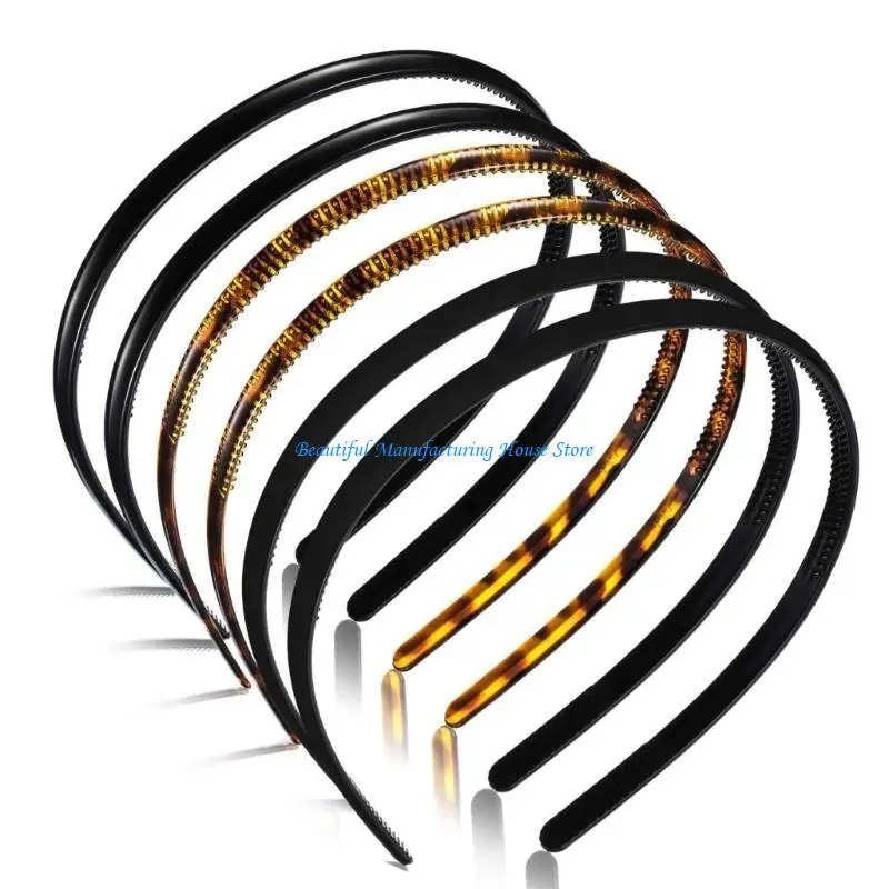 E56A 6pack Lovely Cartoon Headbands Creative Pattern Hairbands Comfortable Headdress