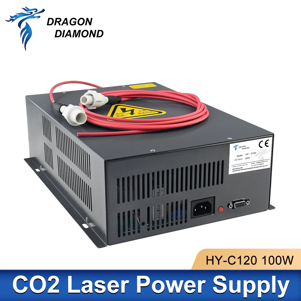 120W Original PSU HY-C120 Laser Power Supply 110V 220V 230V For YUEMING Laser Tube Co2 Engraving Cutting Machine