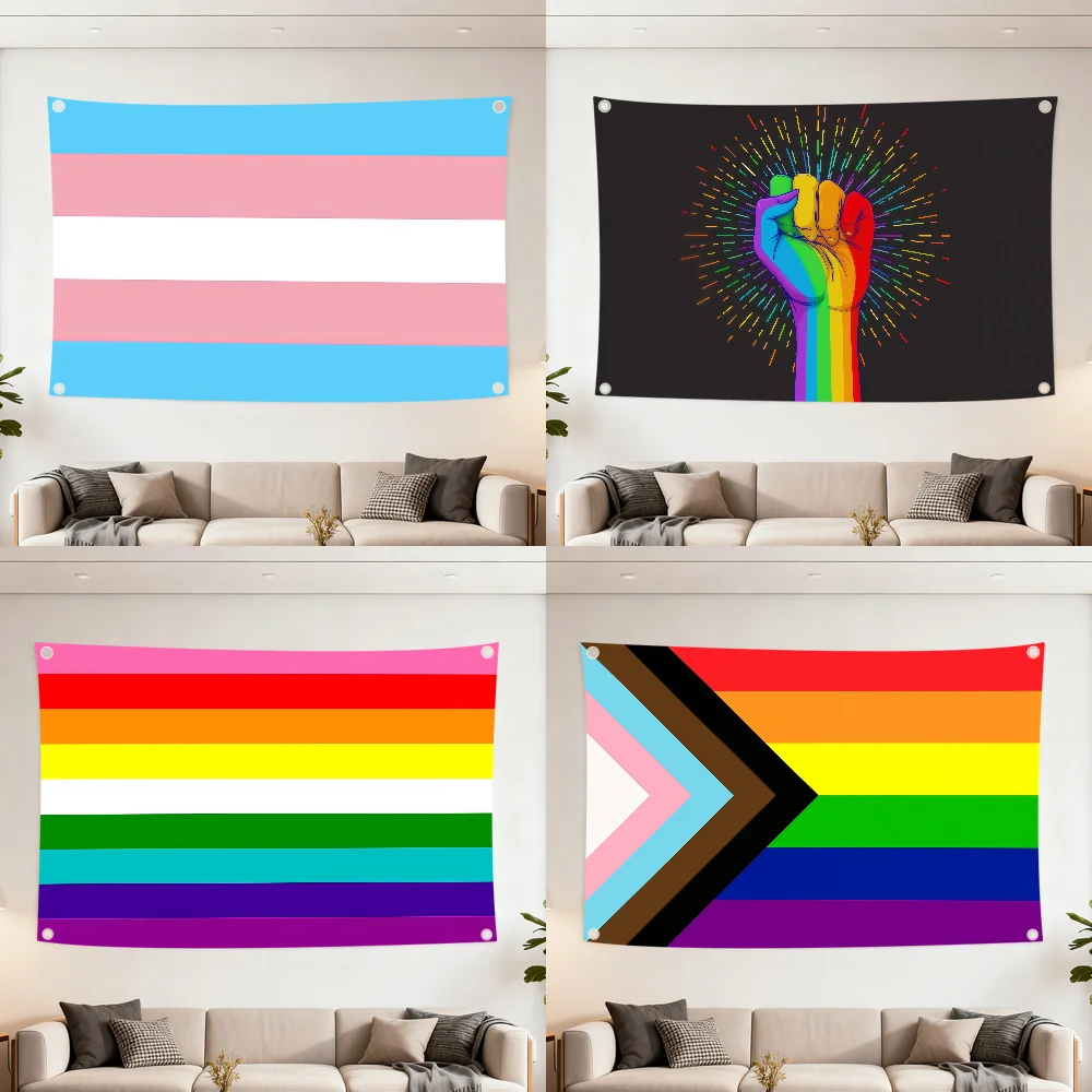 Transgender Pride LGBT Love flag Decoration Outdoor Picnic Party Art Hanging Home Camping Party Banner Best sellers