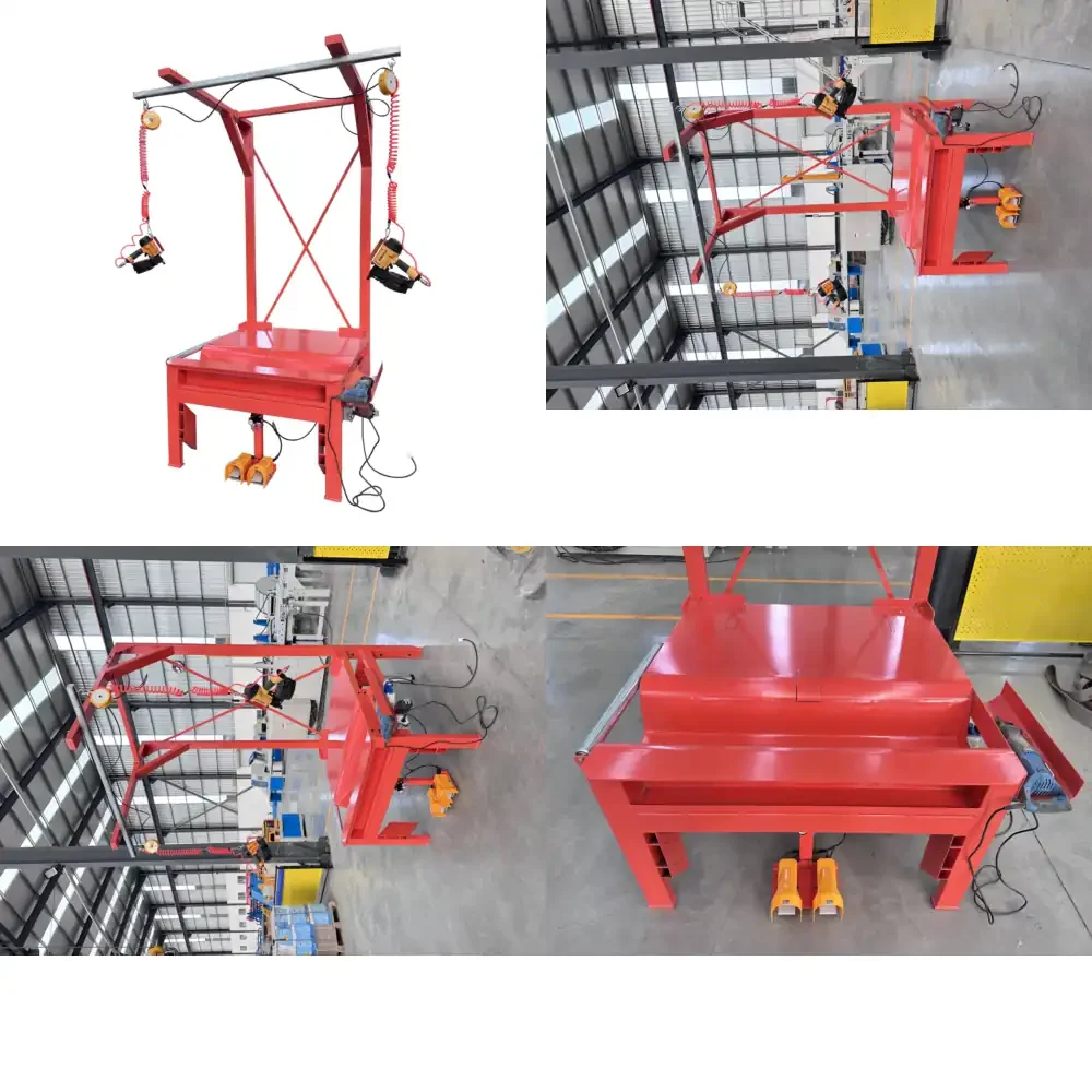 Industrial Pallet Repair and Correction Platform High Stability Wood Pallet Work Table