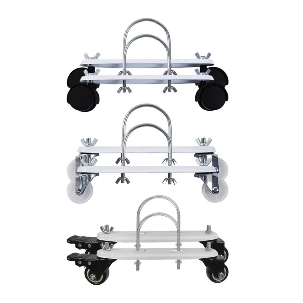 

2Pcs Oil Filled Heater Caster Bracket with Wheels Replace Parts Carbon Steel 8.3inch Long Easily Install Accessory Universal