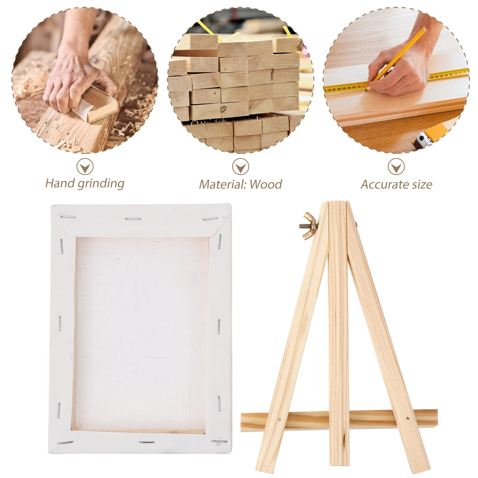 

Wooden Easel Small Easels for Painting Mini Display Stand Tabletop Thicken Holders Canvas