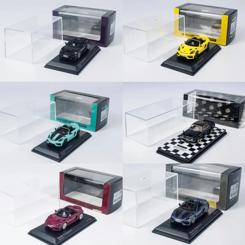 

In stock 1:64 718 Spyder RS die-cast simulation alloy car model, boys' holiday gift toy, adult collectible ornament.