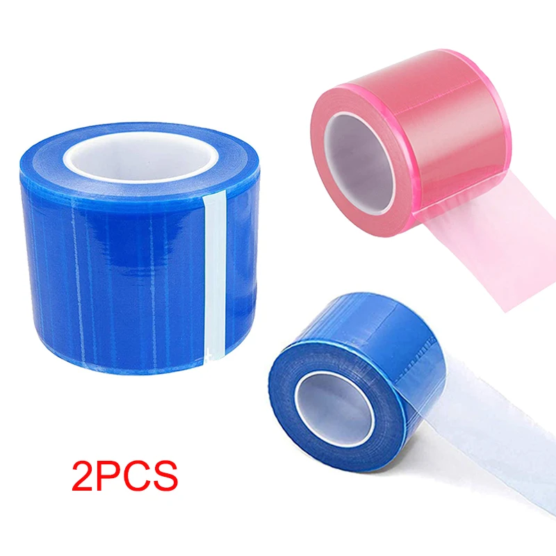 2PCS Width 10cm Tattoo Protective Film Disposable Tattoo Barrier Film Dental Tape Clear Wrap Covers Anti-fouling Band Extra Long