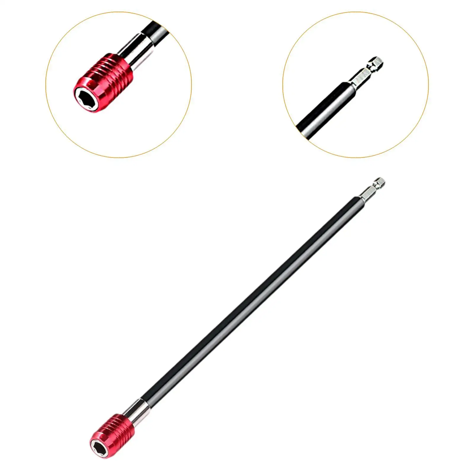 Drill Bit Extension Screwdriver Bit Holders 30cm Screwdriver Extension Tool Drill Extension Bit Holder for Socket Driver Adapter