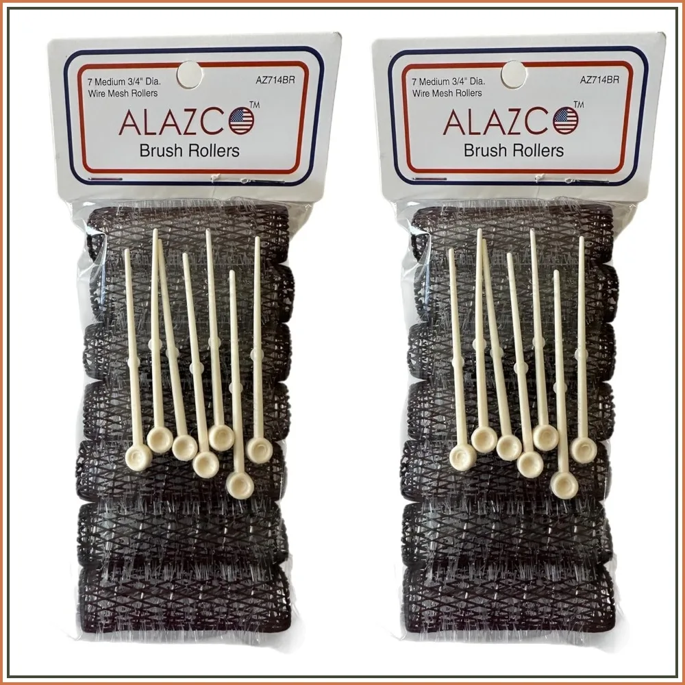 14 Pcs Vintage Hair Rollers Medium 2.5