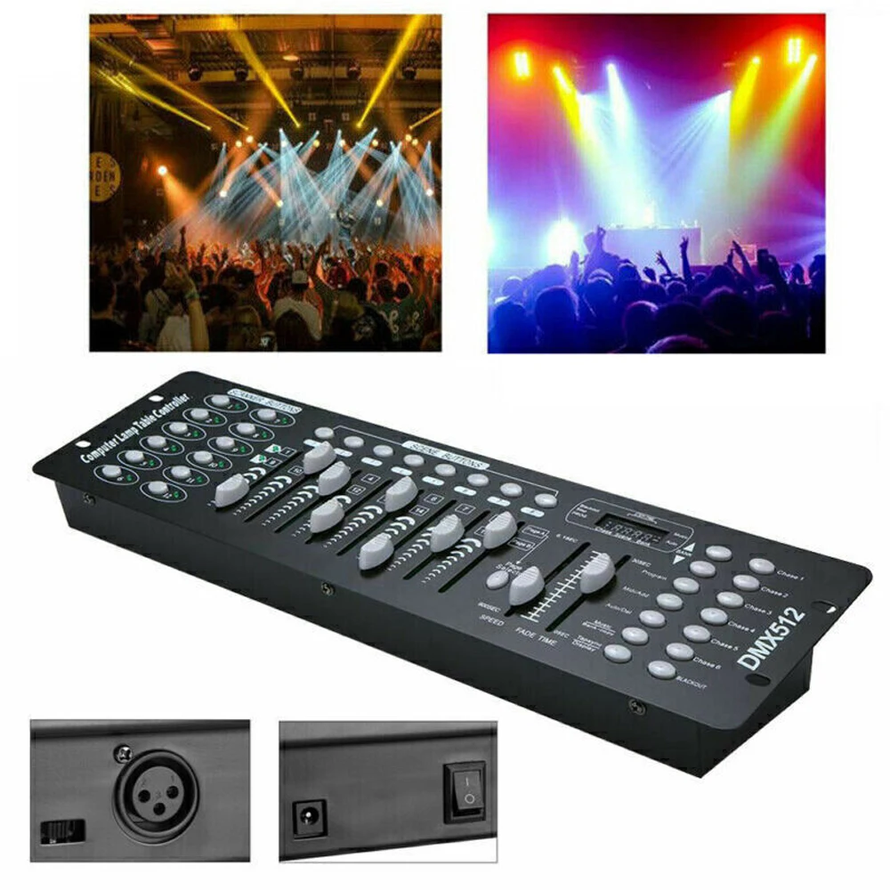 DMX 512 Controller 192-Kanal DMX Konsole Bühne Licht Konsole Für Party DJ Disco Lichter Zeigen Nachtclub Bühne Ausrüstung