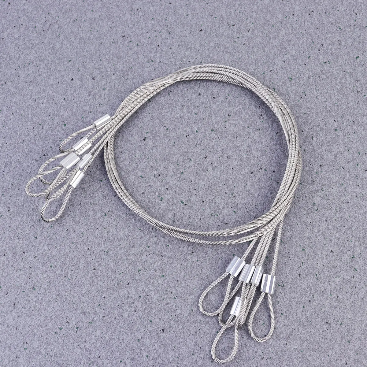 

6 Pcs Wire Rope Action Camera Accessories Tethers Steel Lanyard Hanging Safe Belt