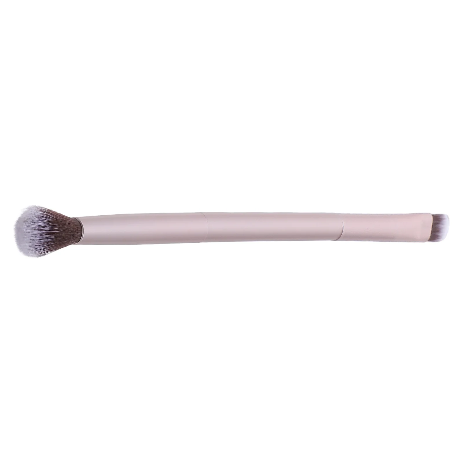 

Double Ended Makeup Brush Shallow Matted Gold Professional Tool Eyeshadow Eyebrow Foundation Brush for Women