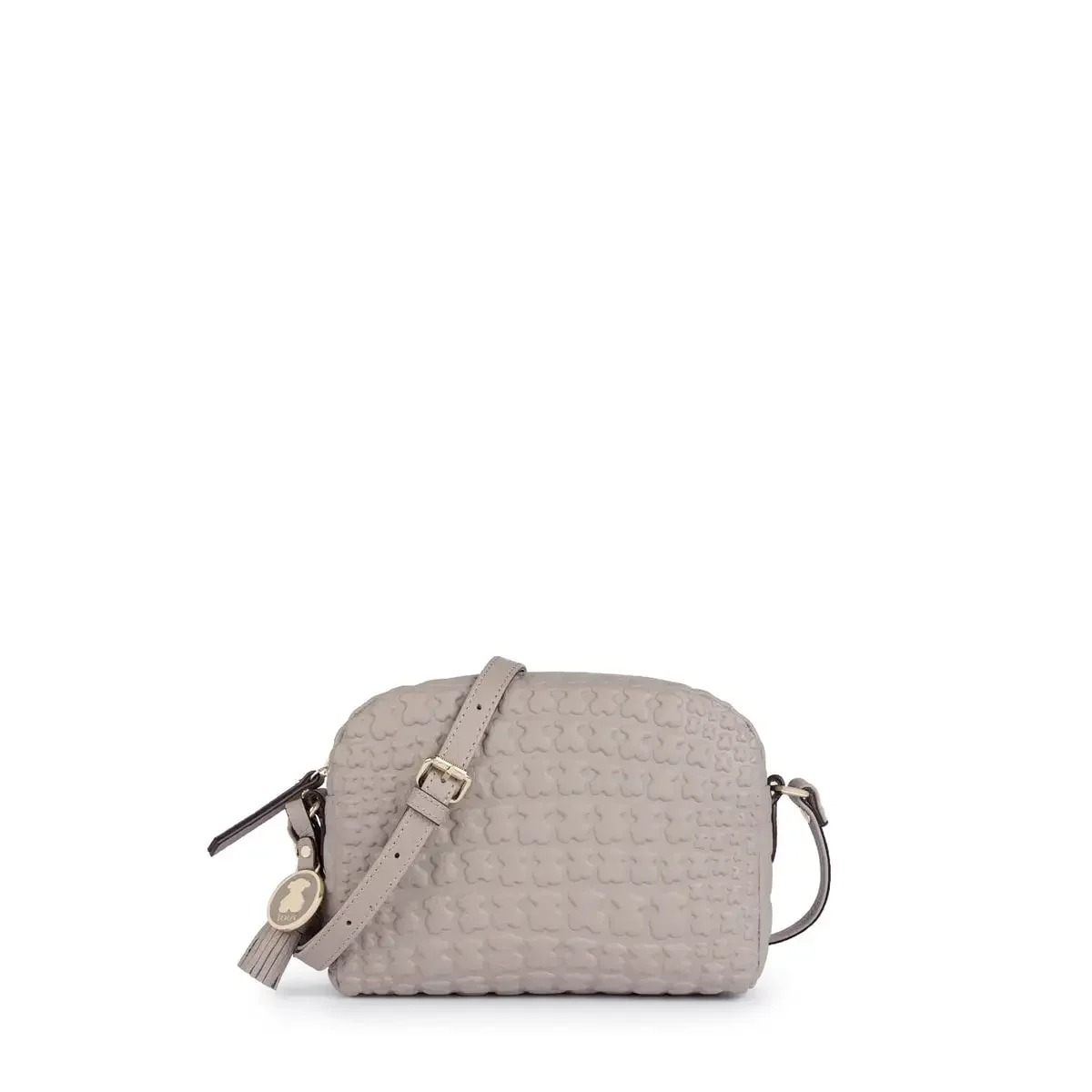 Carralero Taupe colored Leather Sherton Crossbody bag