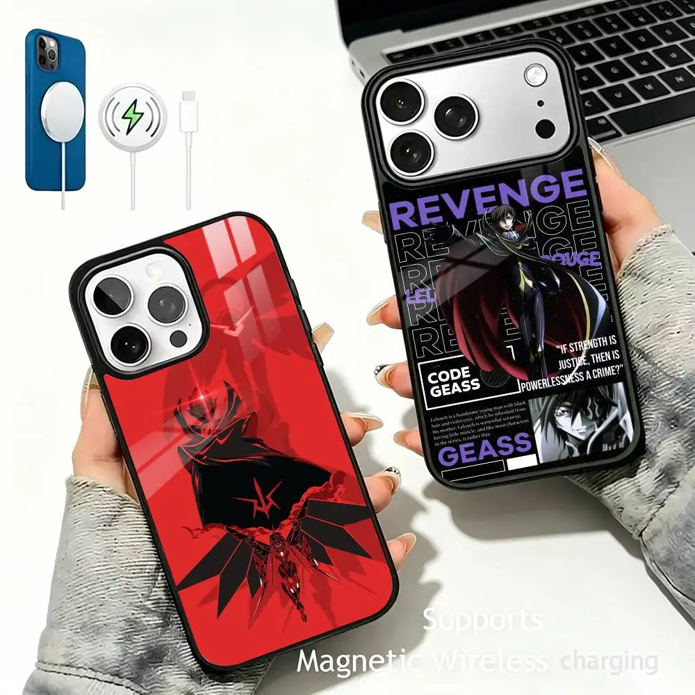 

Highly Popular Anime Characters-Lelouch vi Britannia For IPhone17/16/15/14/13/12/11 Plus ProMax Plus Wireless Charger Phone Case