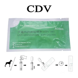 10PCS Canine CDV CPV Distemper Parvovirus Test Paper Kit Raid Strip Card Pet Dog Home Clinic Use Health Detection For Veterinary