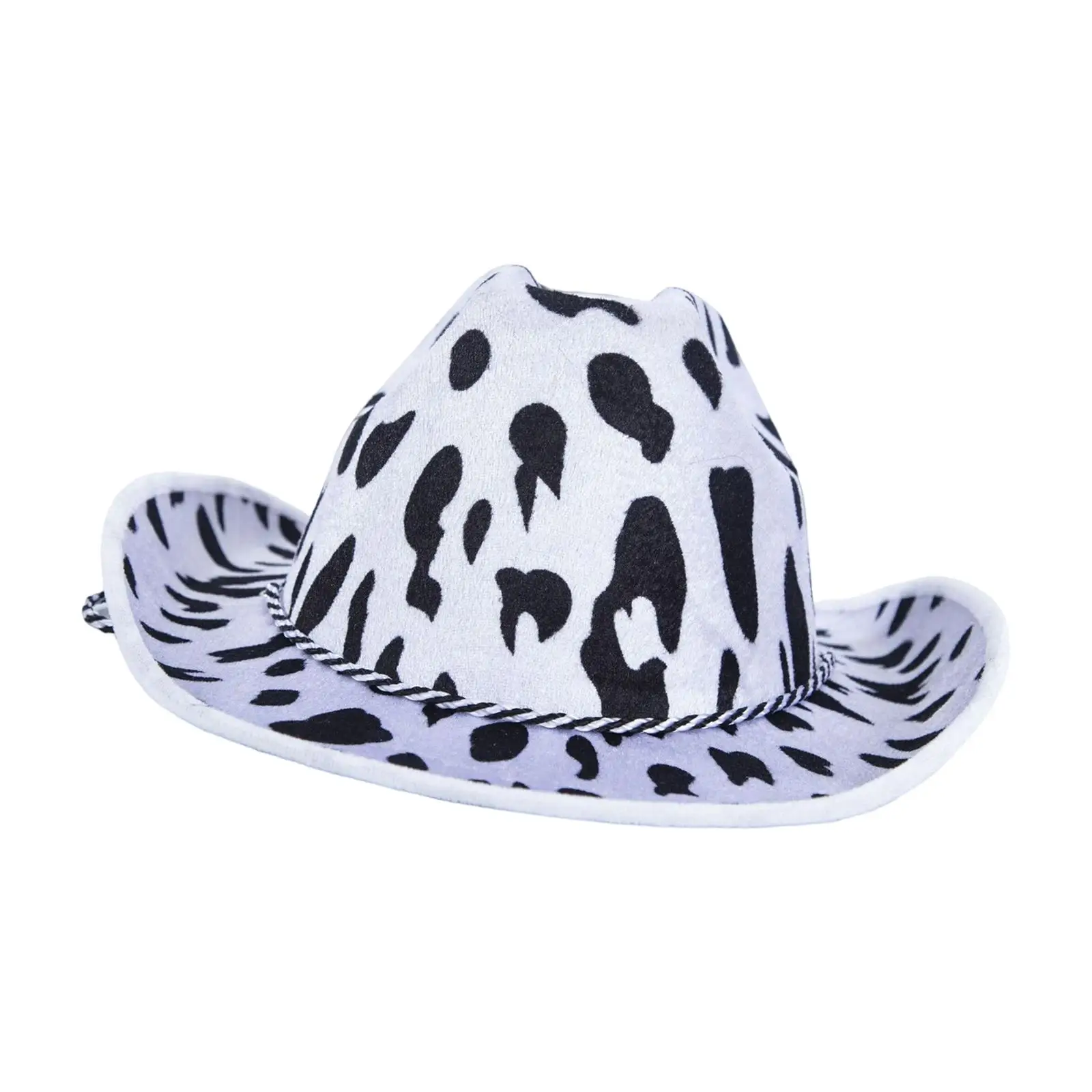 Western Decor Cowboy Hat with Lanyard Fancy Dress Hats Breathable Costume Clothes Cow Hat for Women Men Performance Party