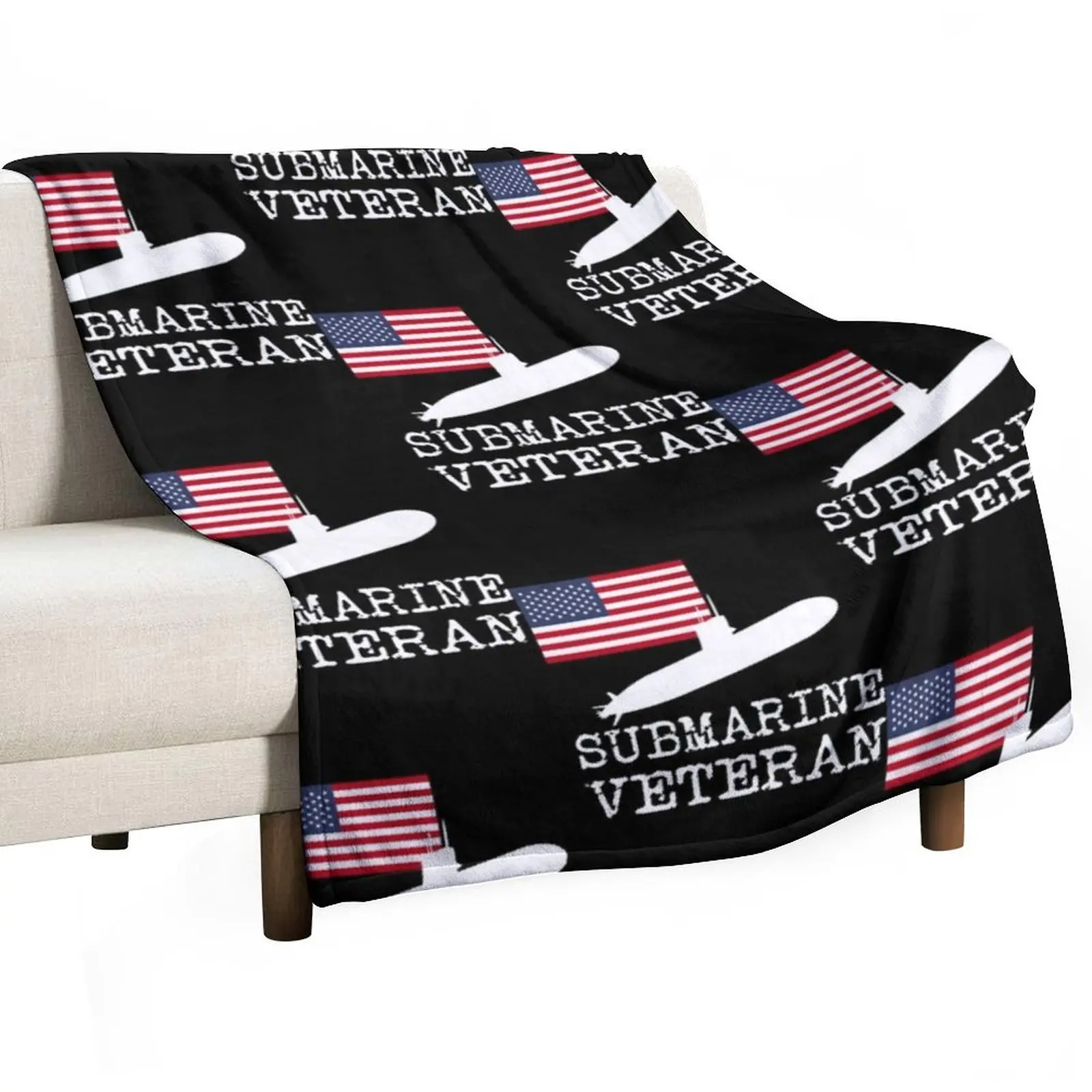 SUBMARINER Submarine Veteran Throw Blanket Quilt Flannel Fabric Picnic Baby Blankets